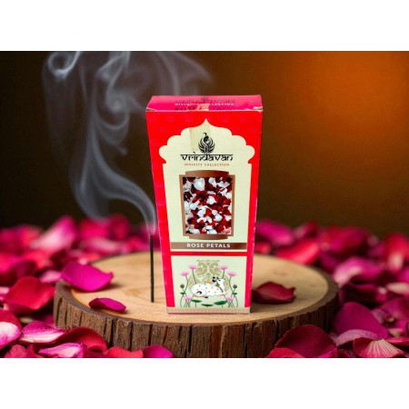 Vrindavan Rose Petals Incense Sticks