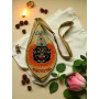Lord Narasimha Embroidered Bead Bag