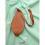 Saffron Plain Bead Bag – Cotton Japa Mala Bag