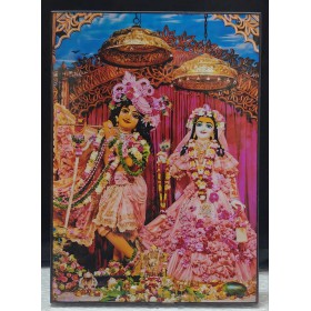 Radha Madav Chandan Yatra 5*7 Inch Lamination Radha Madav Chandan Yatra 5*7 Inch Lamination