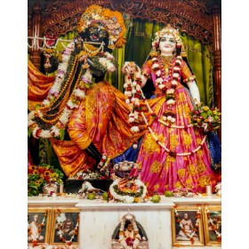 Radha Madav 8*11 Lamination Golden Pink Radha Madav 8*11 Lamination Golden Pink