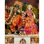 Radha Madav 8*11 Lamination Golden Pink