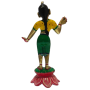 Radha Rani Brass Metal Idol back