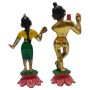 Radha Madav Brass Metal Idol back
