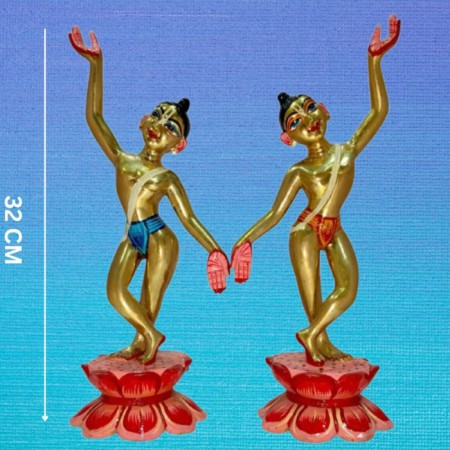 Gour Nitai Brass Idol