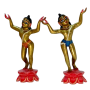 Gour Nitai Brass Idol 7.5 Inch