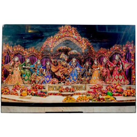 RADHA MADAV WITH ASHTASHA SAKHI LAMINATION 12*18 INCH