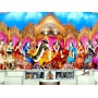 RADHA MADAV WITH ASHTASHA SAKHI MULTI COLOR LAMINATION 16*20 INCH