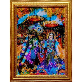 RADHA KRISHNA LAMINATION PHOTO BLUE DRESS SIZE 8*11 RADHA KRISHNA LAMINATION PHOTO BLUE DRESS SIZE 8*11