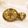 Brass Dhoop Burner with Tray 2 pcs