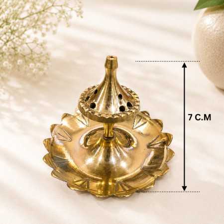 Brass Lotus Dhoop Burner