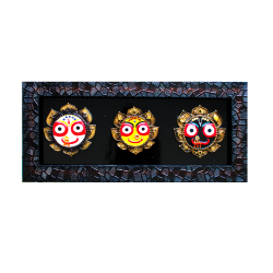 Terracota wall Hanger- Jagannath-Balaram-Subhadra