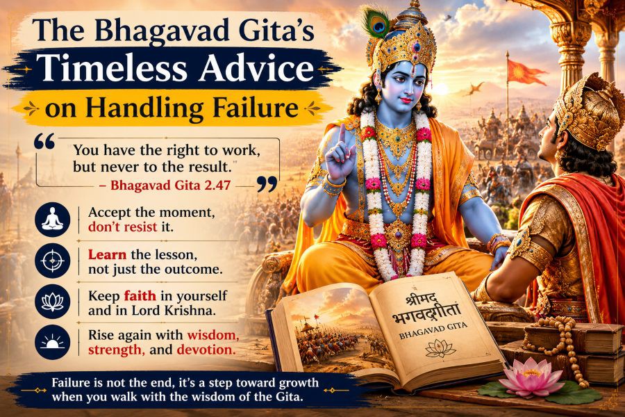 The Bhagavad Gita's Timeless Advice on Handling Failure The Bhagavad Gita's Timeless Advice on Handling Failure
