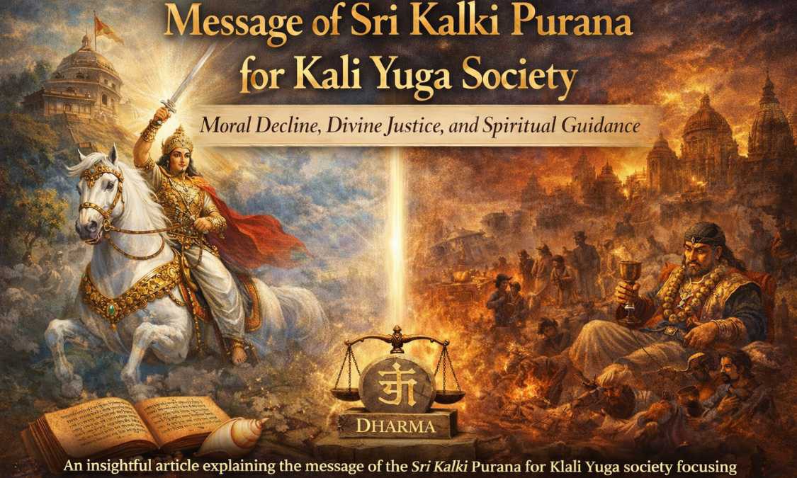Message of Sri Kalki Purana for Kali Yuga Society: Moral Lessons and Spiritual Hope Message of Sri Kalki Purana for Kali Yuga Society: Moral Lessons and Spiritual Hope