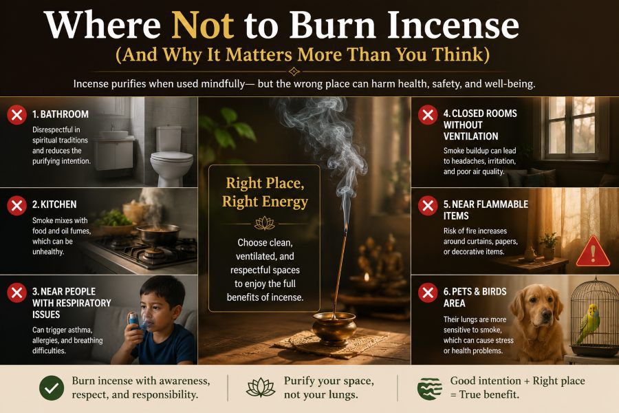 Where Not to Burn Incense: Safety Guide