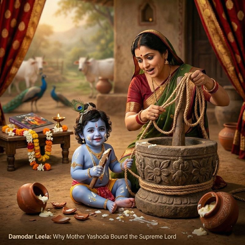 Damodar Leela: Why Mother Yashoda Bound Lord Krishna with Love