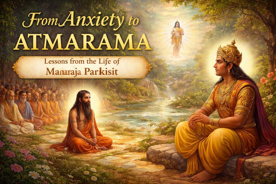 From Anxiety to Atmarama: Lessons from the Life of Maharaja Pariksit