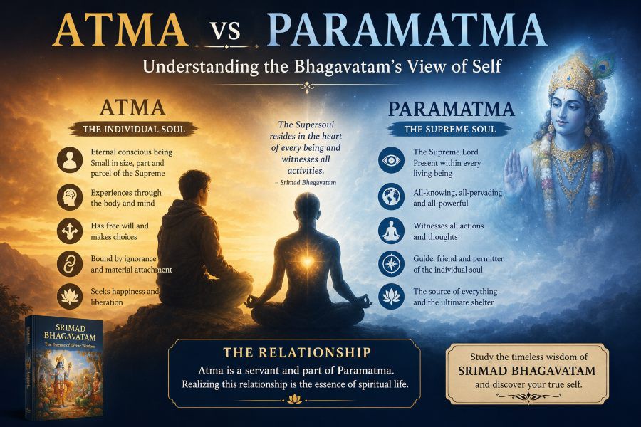 Atma vs Paramatma: Understanding the Bhagavatam’s View of the Self