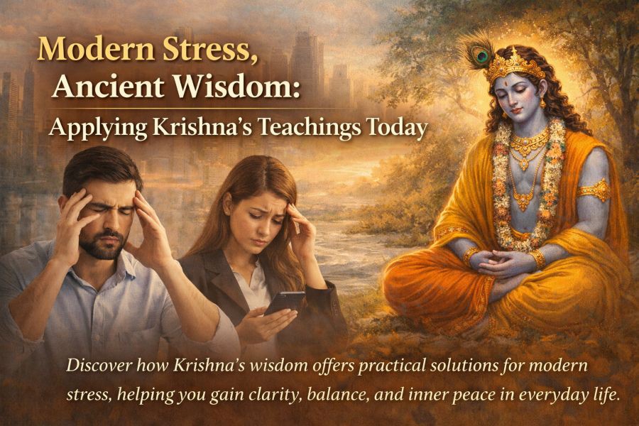 Modern Stress, Ancient Wisdom: Applying Krishna’s Teachings Today