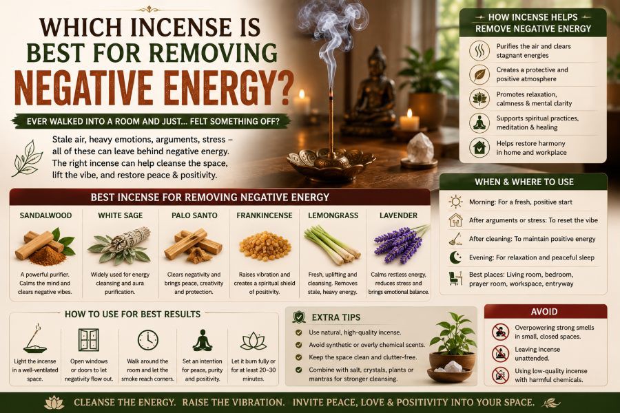 Which Incense Is Best for Removing Negative Energy?
