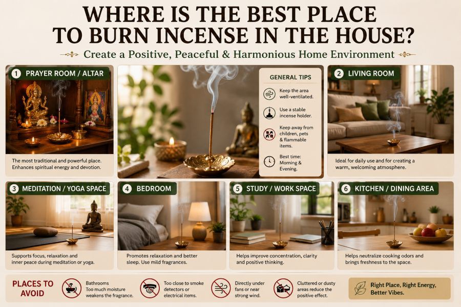 Where Is the Best Place to Burn Incense in the House?
