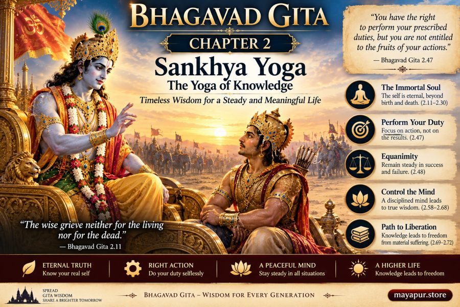 Bhagavad Gita Chapter 2: Sankhya Yoga – The Yoga of Knowledge