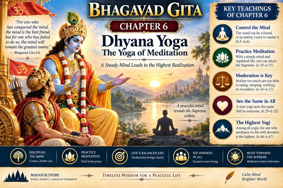 Bhagavad Gita Chapter 6: Dhyana Yoga – The Yoga of Meditation