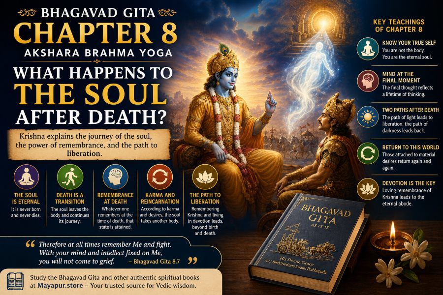 Bhagavad Gita Chapter 8: What Happens to the Soul After Death?