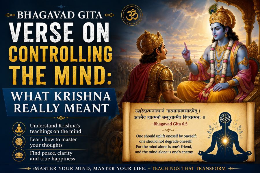 Bhagavad Gita Verse on Controlling the Mind: What Krishna Really Meant