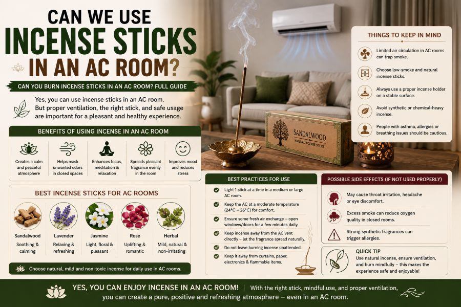 Can We Use Incense Sticks in an AC Room?