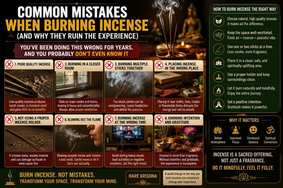 Common Mistakes When Burning Incense 