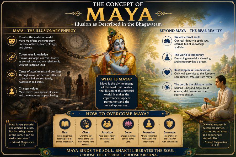 The Concept of Maya: Illusion as Described in the Bhagavatam