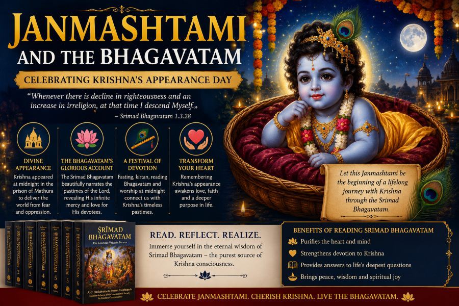 Janmashtami and the Bhagavatam: Celebrating Krishna’s Appearance Day