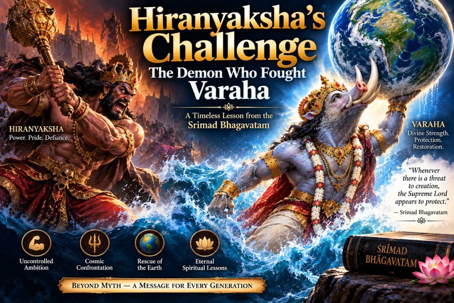 Hiranyaksha's Challenge: The Demon Who Fought Varaha