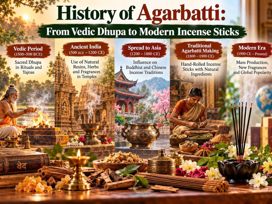 History of Agarbatti: From Vedic Dhupa to Modern Incense Sticks