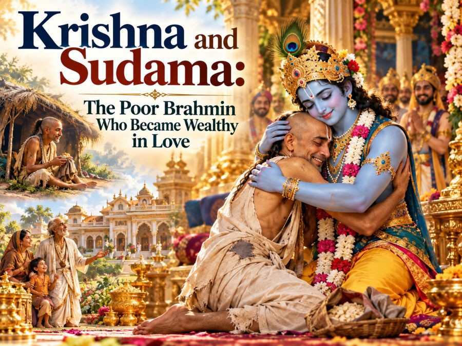 Krishna and Sudama: The Poor Brahmin Who Became Wealthy in Love