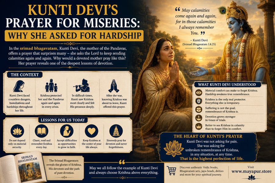 Kunti Devi’s Prayer for Miseries: Why She Asked for Hardship