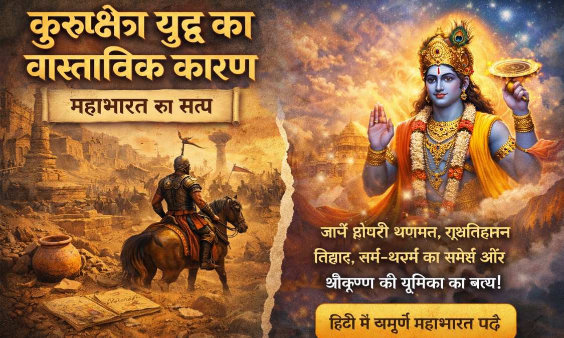 कुरुक्षेत्र युद्ध का वास्तविक कारण क्या था? महाभारत का सत्य कुरुक्षेत्र युद्ध का वास्तविक कारण क्या था? महाभारत का सत्य