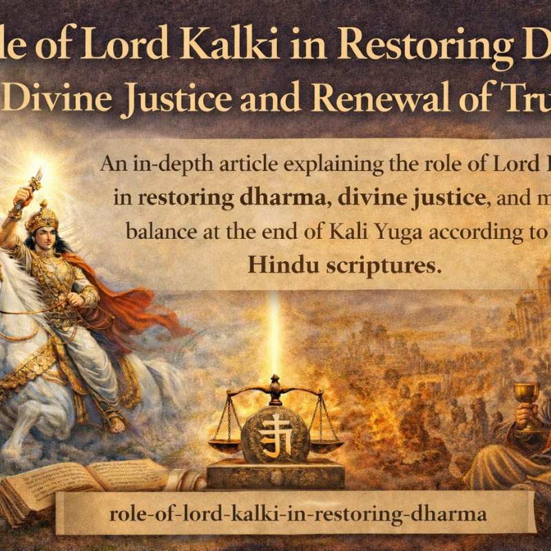 Role of Lord Kalki in Restoring Dharma: Divine Justice and Renewal of Truth