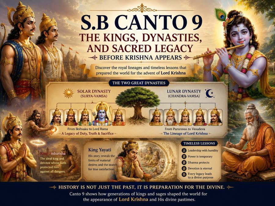 S.B Canto 9: The Kings, Dynasties, and Sacred Legacy Before Krishna Appears