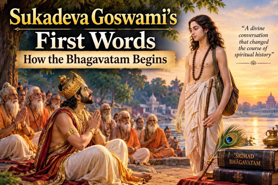 Sukadeva Goswami's First Words: How the Bhagavatam Begins