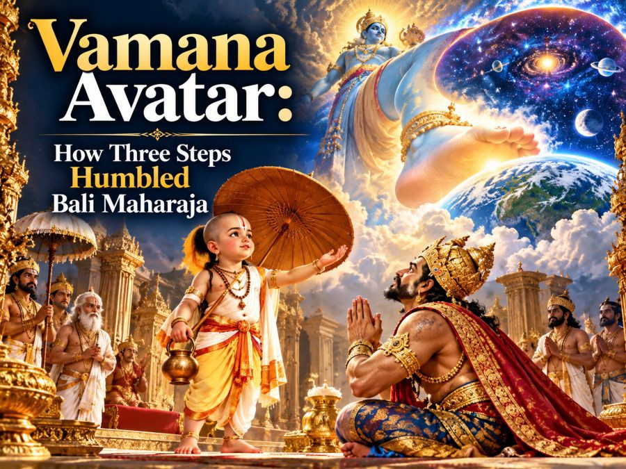 Vamana Avatar: How Three Steps Humbled Bali Maharaja