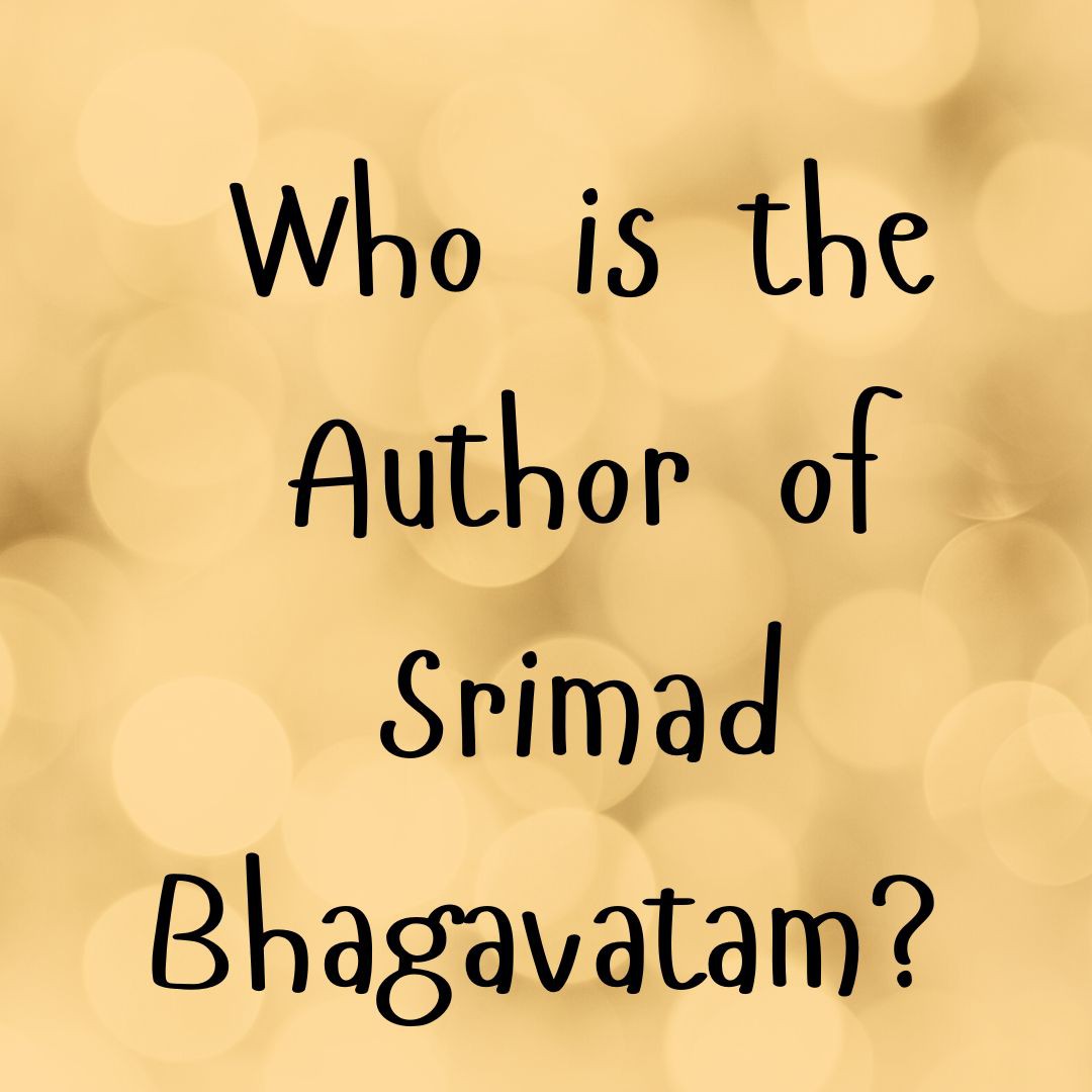 Who is the Author of Srimad Bhagavatam? | The Divine Sage Vyasa Revealed
