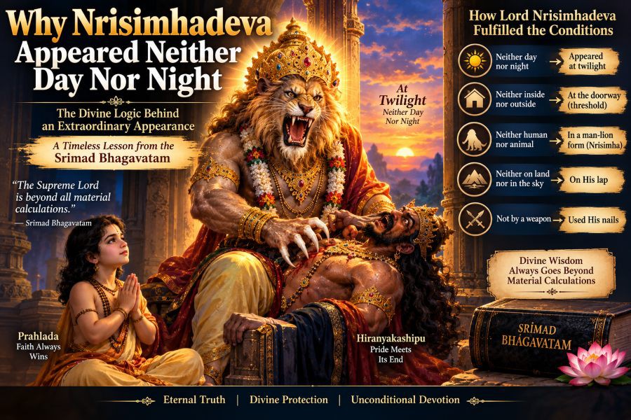 Why Nrisimhadeva Appeared Neither Day Nor Night